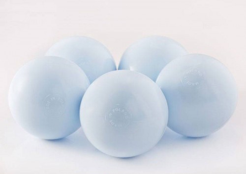 Plastové balónky do bazénku světle modrý