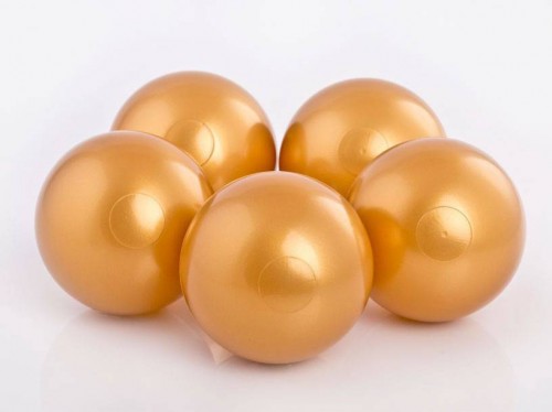 Plastové balónky do bazénku zlaté